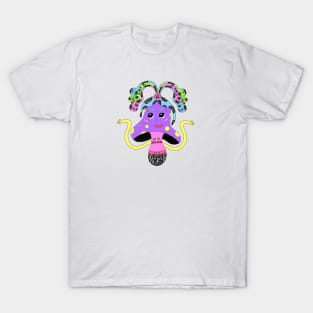 Confused Trippy Mushroom Colourful Unique Design T-Shirt